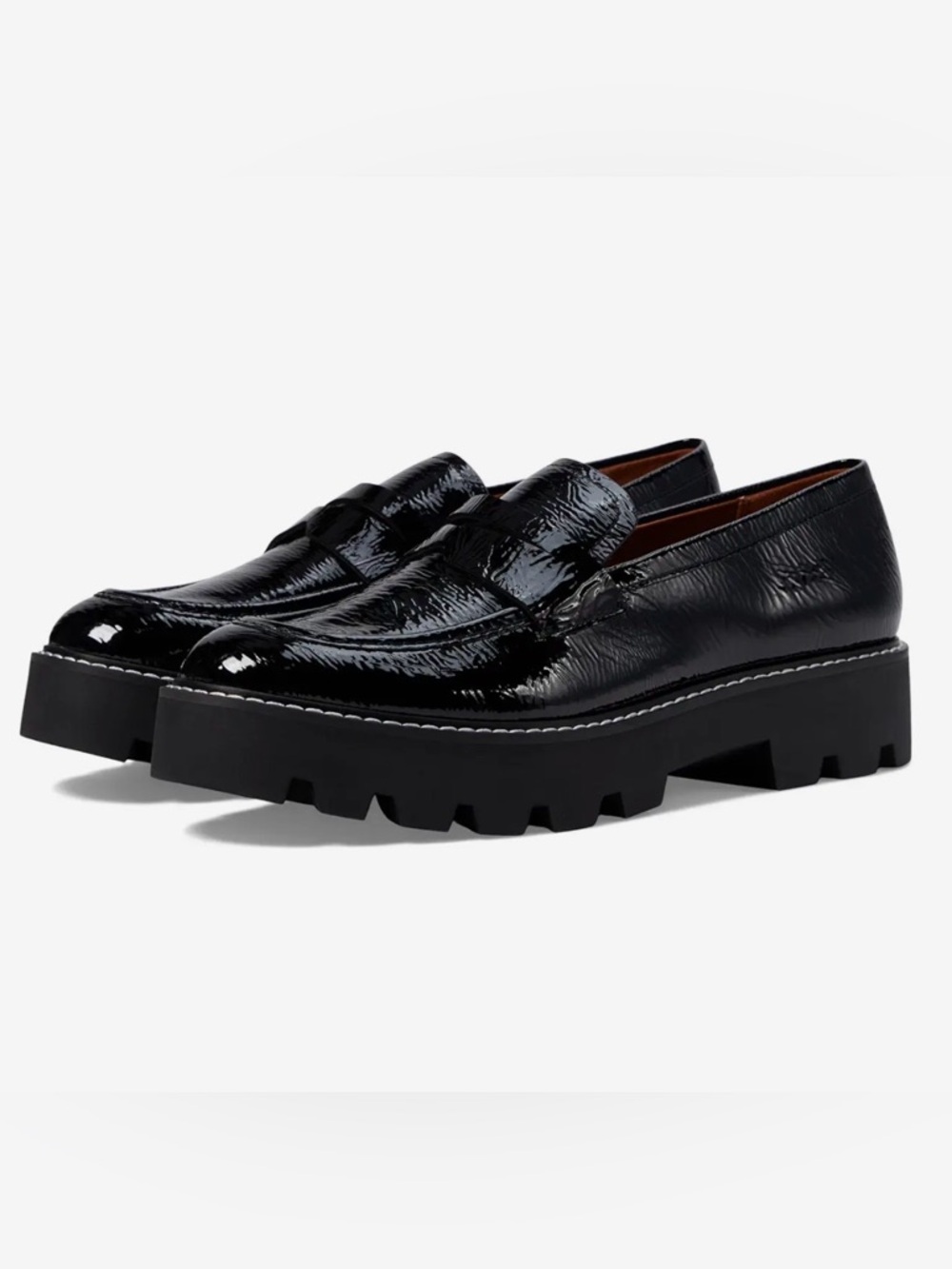 Franco Sarto “Balin” Loafers 8.5, Black Patent Leather